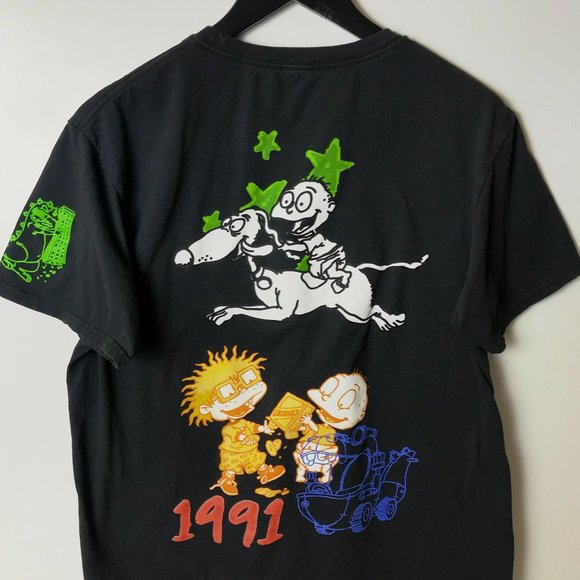 Nickeledeon T Shirt Rugrats Cartoon Characters Double Sided Graphic Tee L - Picture 6 of 14